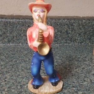Bobble Cowgirl Saxophone Player